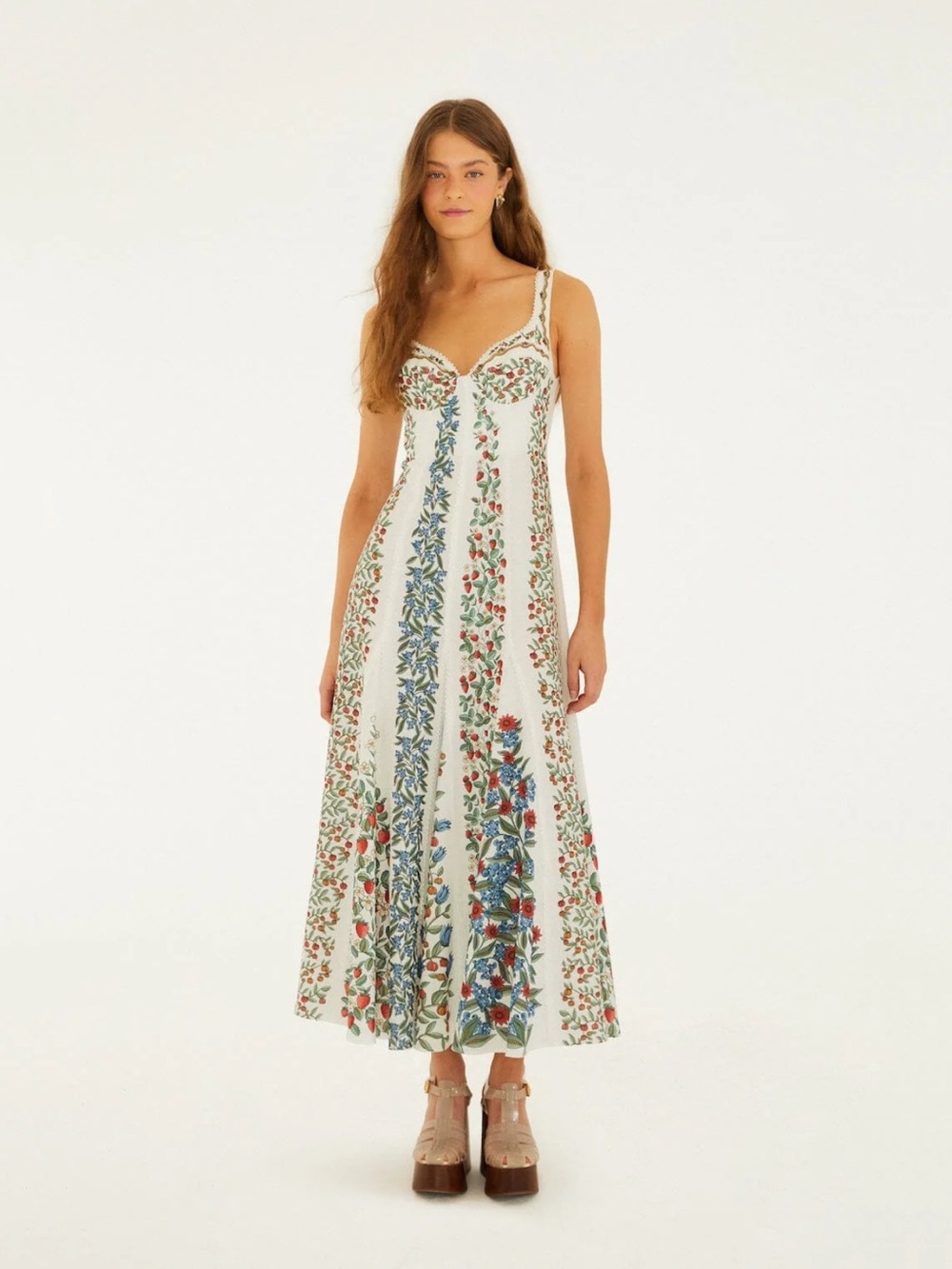 Farm Rio Off White Fruit Beauty Maxi Dress - Picture 2 of 11